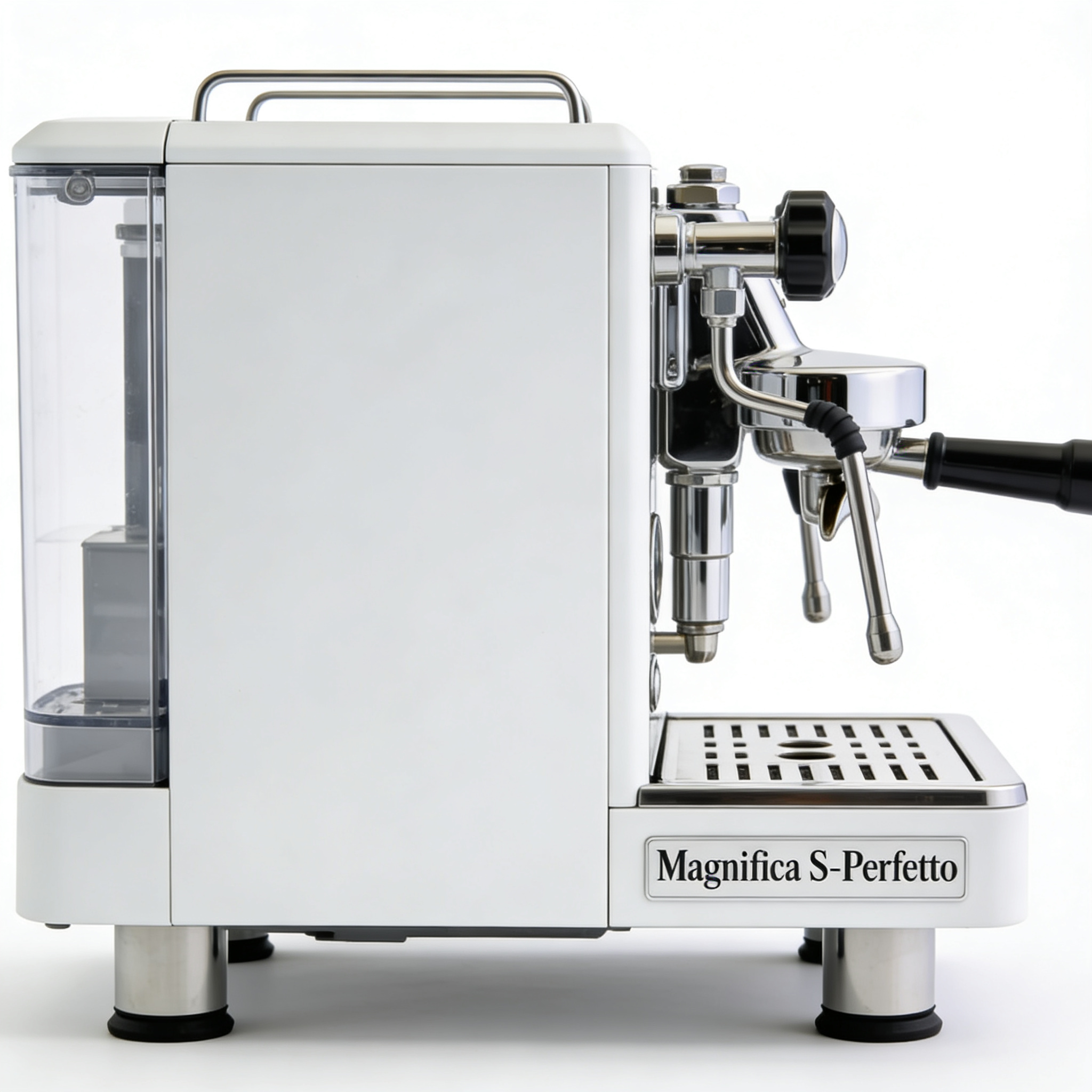 Blue Harborfoods De'Longhi Magnifica S - Perfetto Automatic Coffee Machine with Manual Milk Frother, Espresso and Cappuccino Machine, Control Panel with Buttons, Black (ECAM11.112.B)